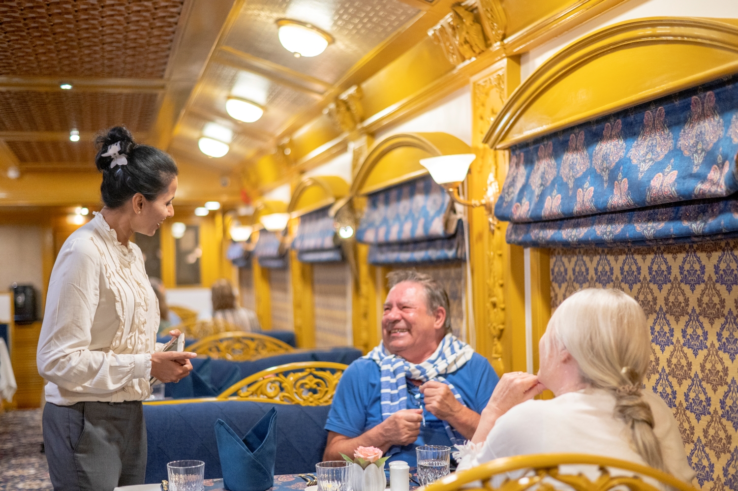 Guest Enjoying in Train Deccan Odyssey